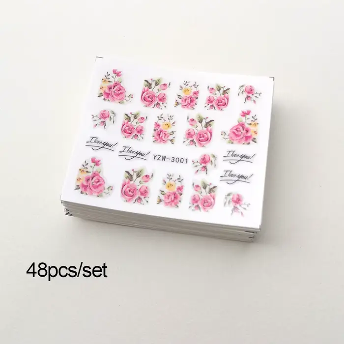 48 autocollants pour ongles