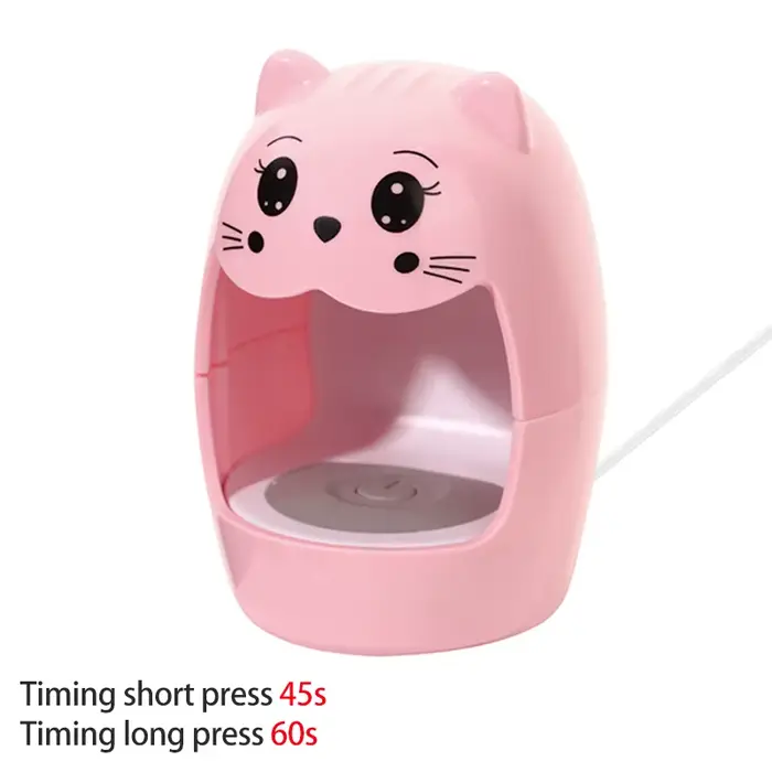 LULAA lumière UV pour ongles pour vernis Gel sèche-ongles avec forme mignonne petite et Portable lum