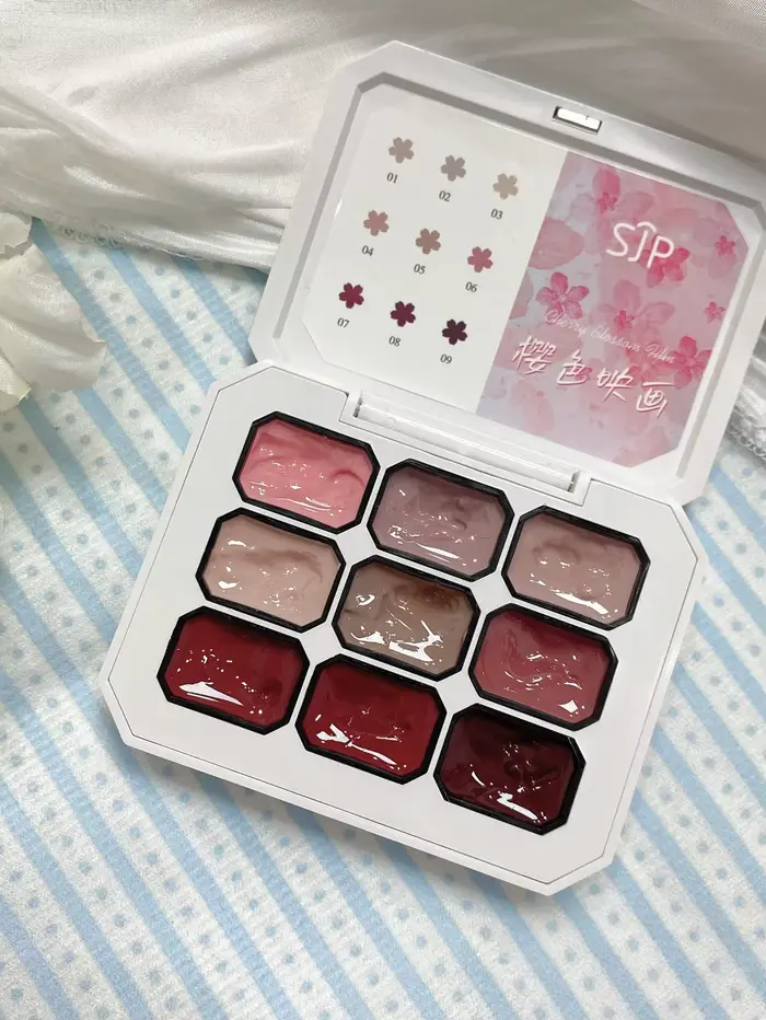 Collection de 9 couleurs Cherry Blossom – Gel à ongles haute intensité chromatique pour le mélange