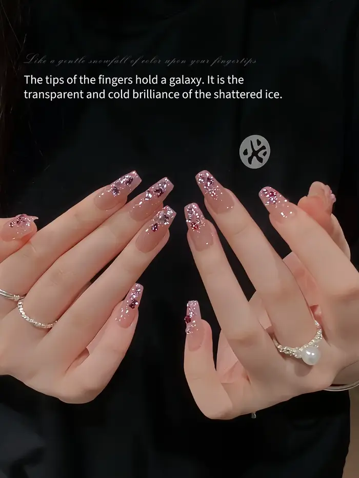 Gel à ongles scintillant effet glace pilée opale 10 ml