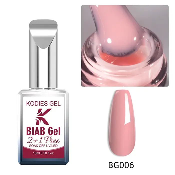 Gel constructeur pour ongles KODIES GEL Biab en flacon