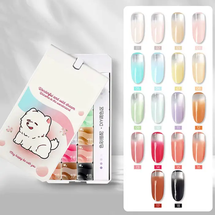 Gel de manucure 18 couleurs