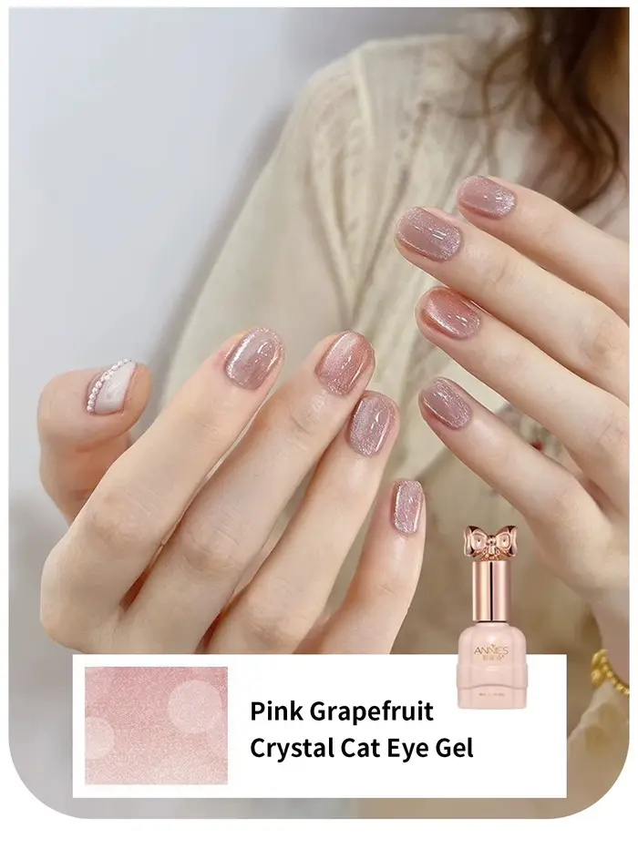 Vernis à ongles Gel magnétique chat cristal 10ml holographique brillant Semi Permanent tremper UV LED