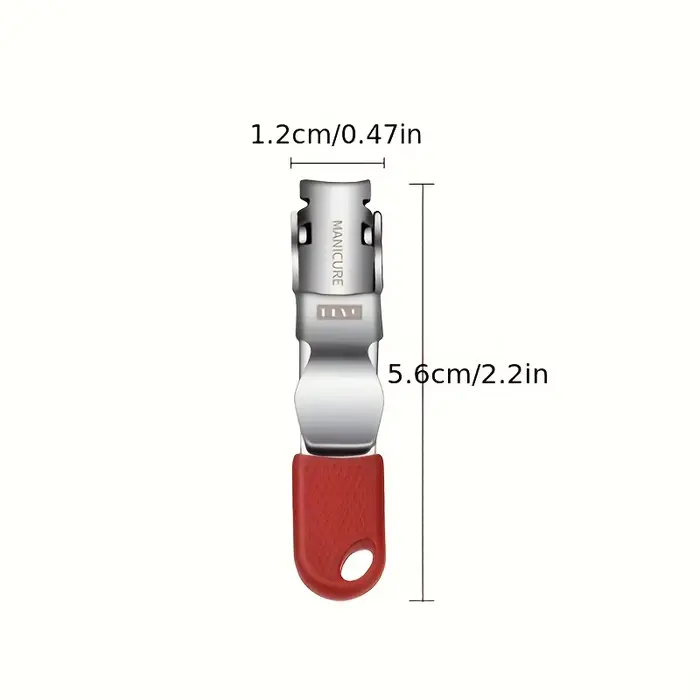 Mini coupe-ongles pliable et Portable en acier inoxydable, avec porte-clés, outil de pédicure pratiq