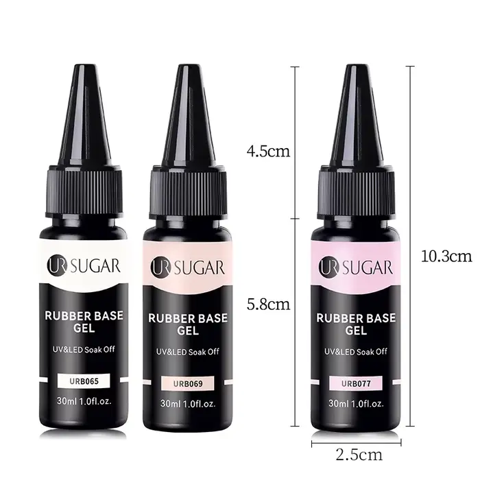 UR SUGAR 30ml Gel de Base en caoutchouc grand Volume sans lingette couche de finition recharge paquet Gel de remplissage déshydrateur de préparation des ongles UV LED manucure