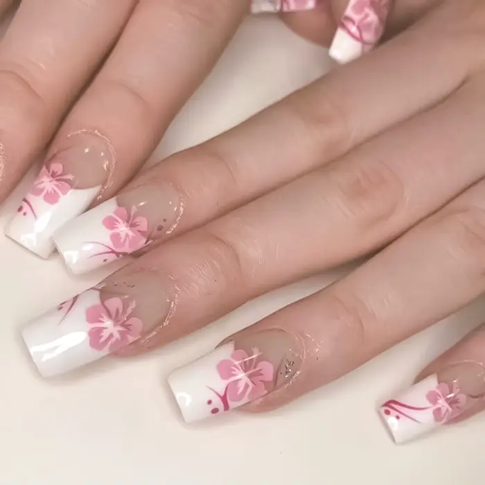 Faux ongles à breloques pour filles