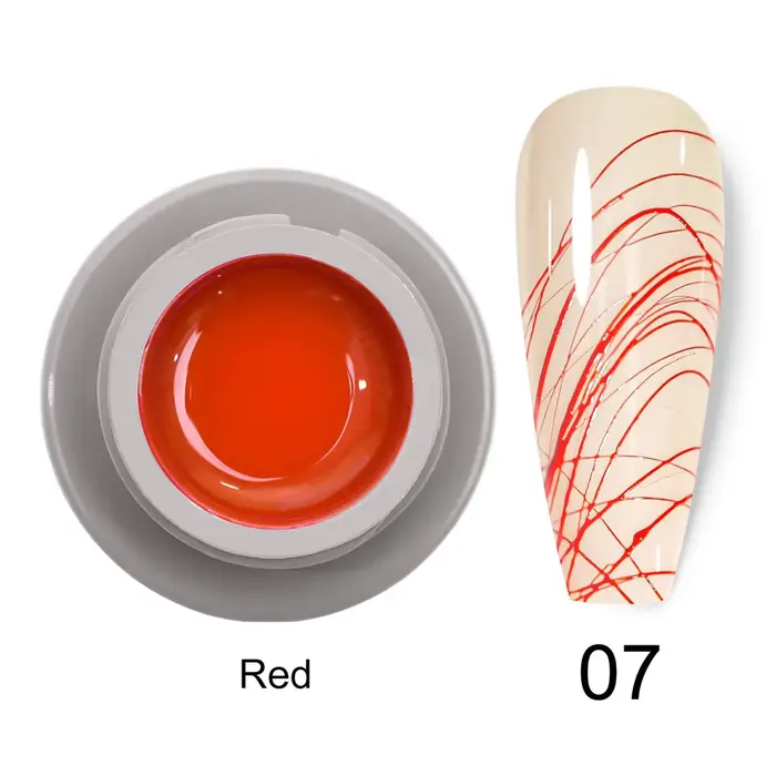 VENALISA Spider Gel Web Vernis Peinture Liner Soak Off UV LED Nowipe Ongles Manucure Noir Blanc Rose Or Argent Couleur Laque