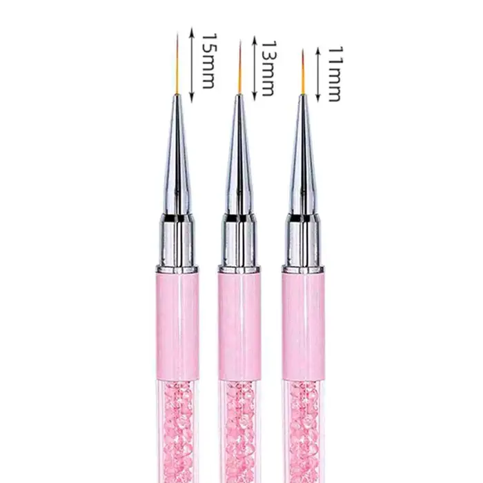5/7/9/11/13/15mm ongles Art brosse lignes rayure fleur peinture dessin stylo acrylique UV Gel Extension grilles