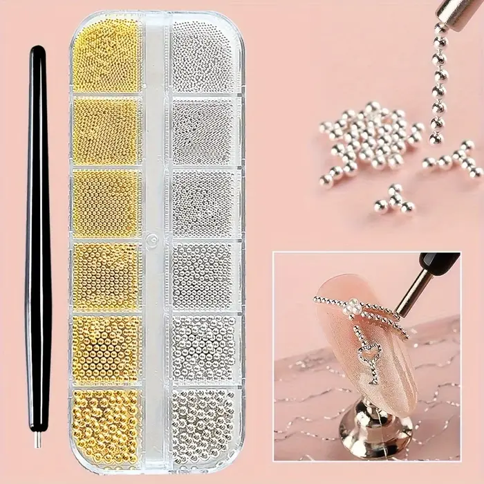 Mini perles de Caviar pour décoration des ongles