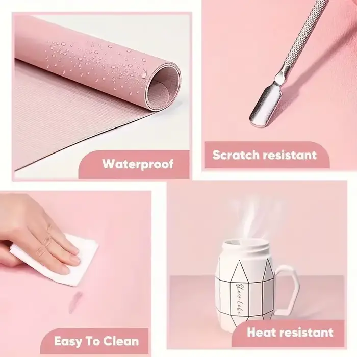 Tapis de Table pour Nail Art, doux et pliable, repose-main pour manucure, imperméable, anti-rayures,