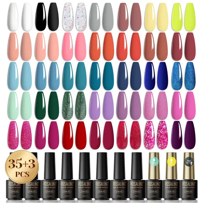 ROSALIND – ensemble de vernis à ongles en gel de couleur scintillante