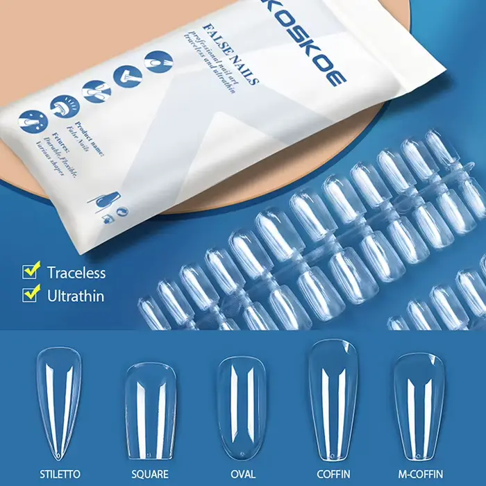 Matte presse sur les pointes des ongles couverture complète douce faux