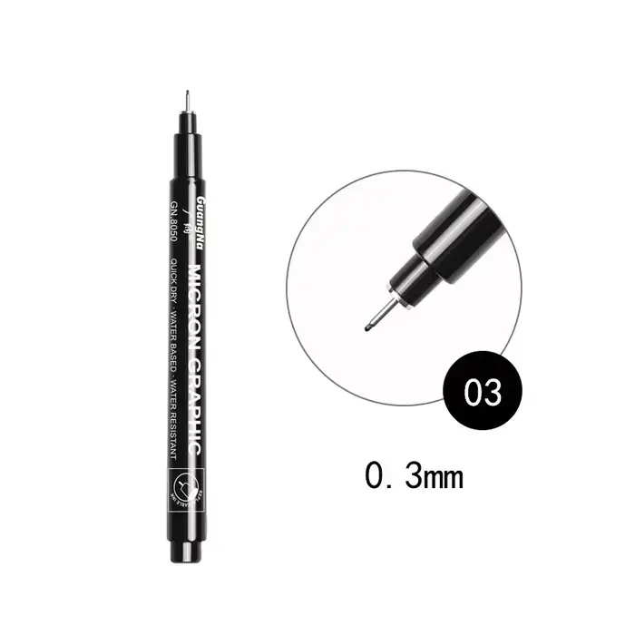 Pinceau pour Nail Art, avec lignes de dessin Ultra-fines, bords, séchage rapide, stylo marqueur acry