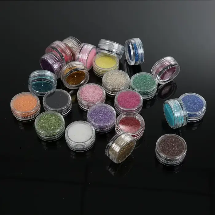 24/48 couleurs Laser ongles paillettes Chrome poudre à ongles diamant arc-en-ciel linéaire paillette