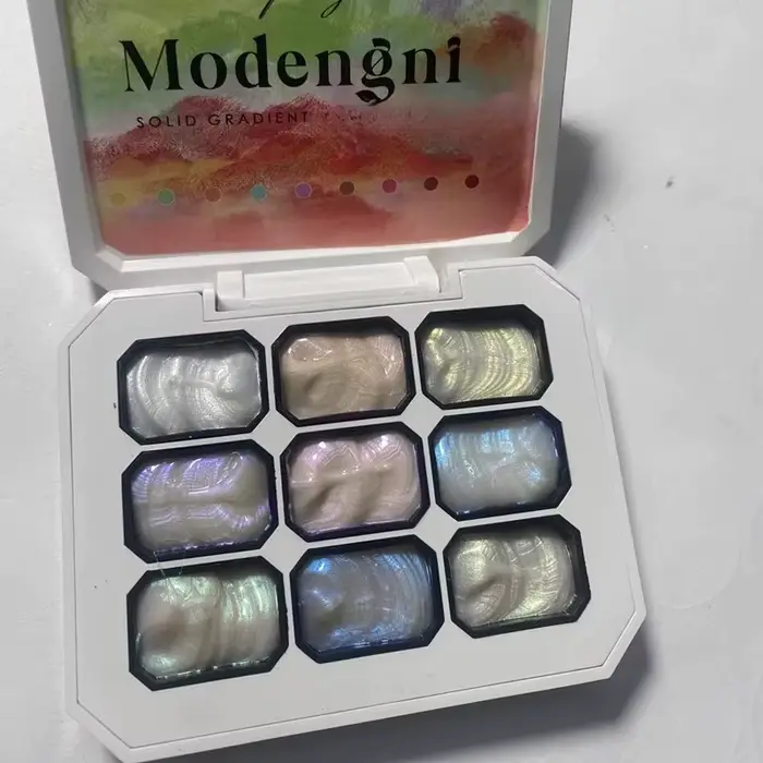 9 couleurs Aurora sirène Texture modélisation Gel 3D sculpture dessin Design créatif Nail Art UV/LED