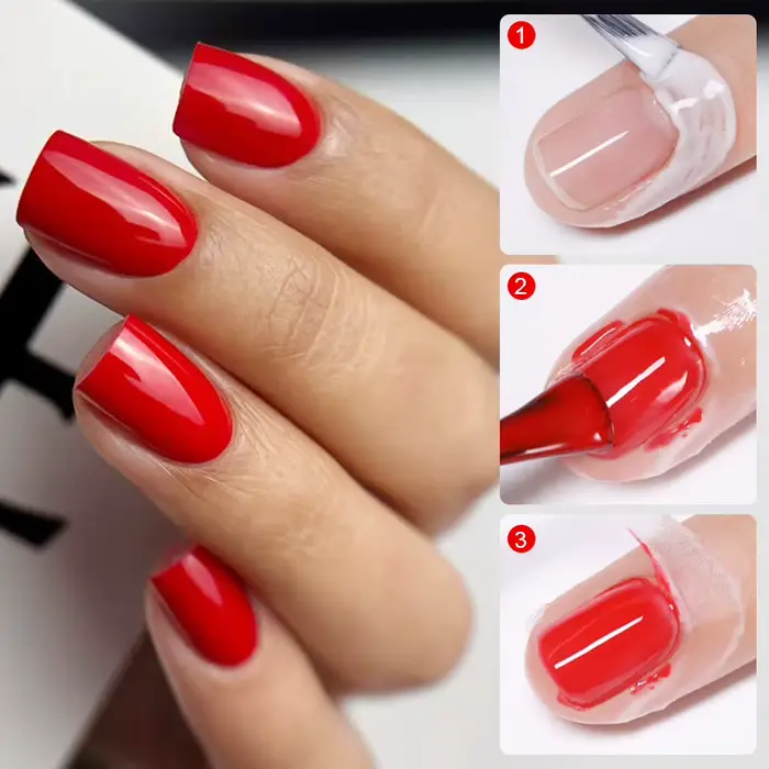 LILYCUTE 8ml décollable liquide ongles Latex bande Gel vernis bord pelable Anti-gel