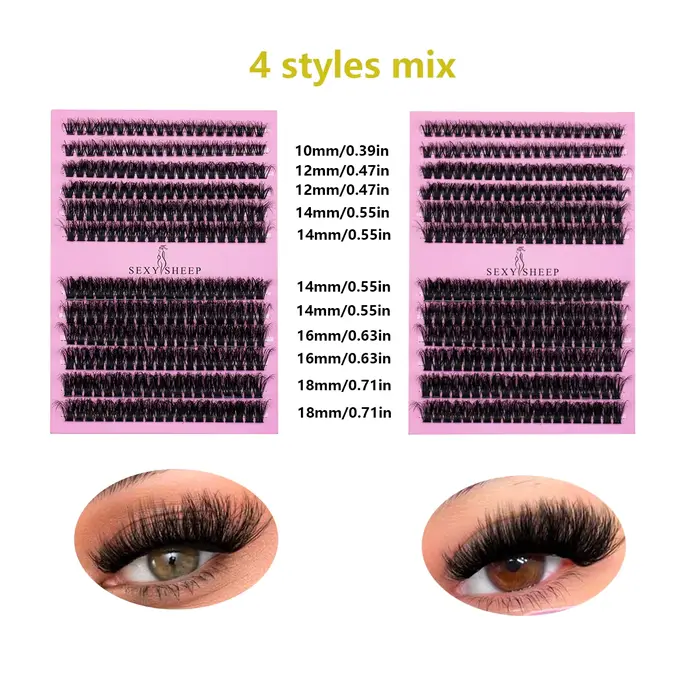 Bricolage faux cils grappes Extensions