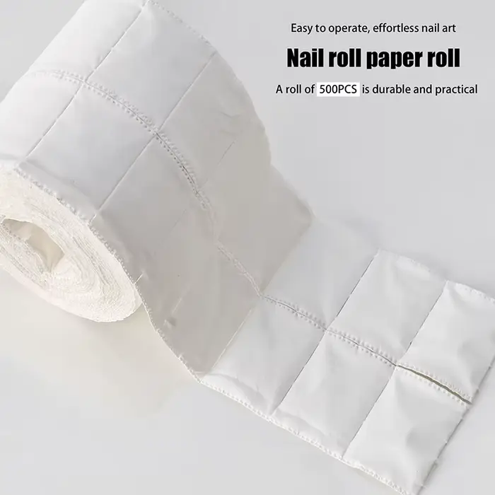 500 pièces/rouleau lingettes à ongles maquillage tremper Nail Art outil de manucure