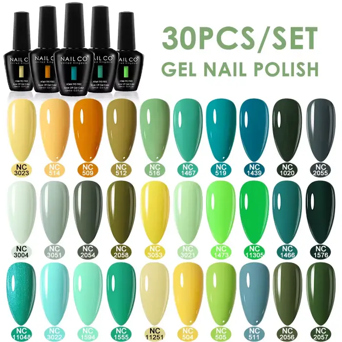 NAILCO – Kit de vernis à ongles en gel hybride semi-permanent