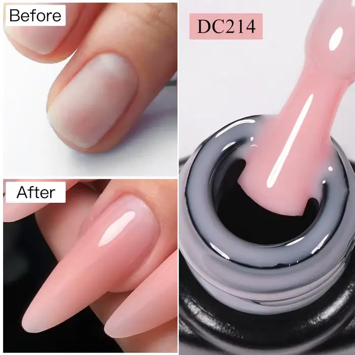 MTSSII 7ml Extension rapide vernis à ongles gelée Transparent nu rose rouge Gel dur construction rap