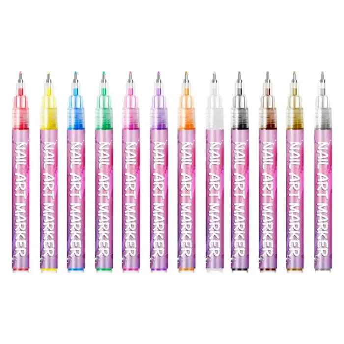 Stylos à ongles, 12 couleurs