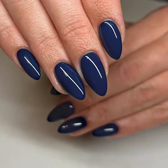 24 faux ongles électro-plaqués bleu lune, à presser, pour femmes, usage quotidien, ongles artificiel