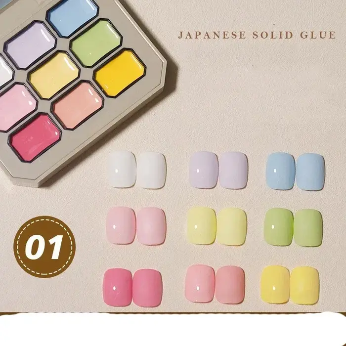 27 g/ml 9 grille bricolage vernis à ongles Gel à semi-conducteurs brillant coloré Semi Permanent tremper UV LED givré