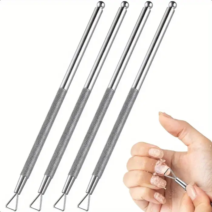 4 pièces ongles Gel cuticule poussoir