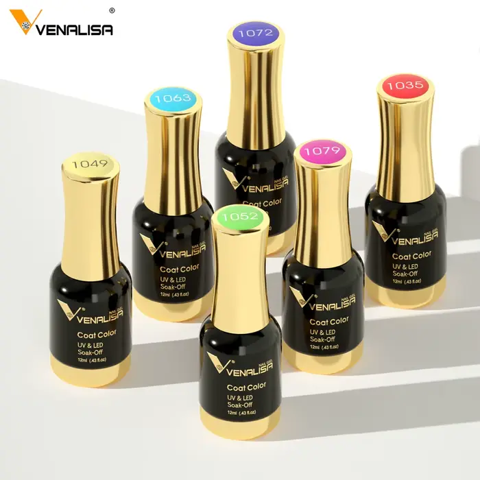 VENALISA 12ml fabuleux ongles roses laque cristal CANNI Nail Art paillettes perle diamants tremper platine UV LED Gel