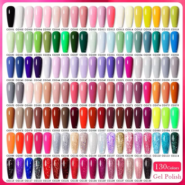 BORN PRETTY 130 couleurs Vernis à ongles Gel 10ml