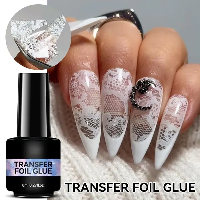 Vernis à ongles semi-permanent en gel pour transfert de motifs