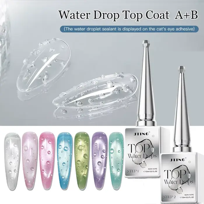 1/2 pièces Gel de finition 3D effet goutte de rosée