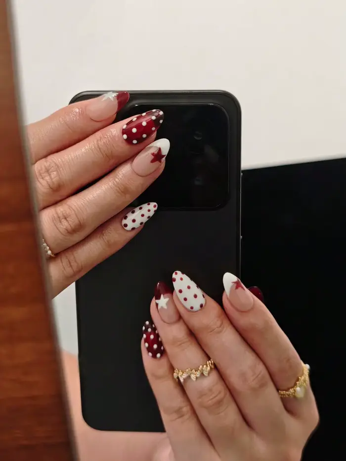 10 faux ongles à presser faits main