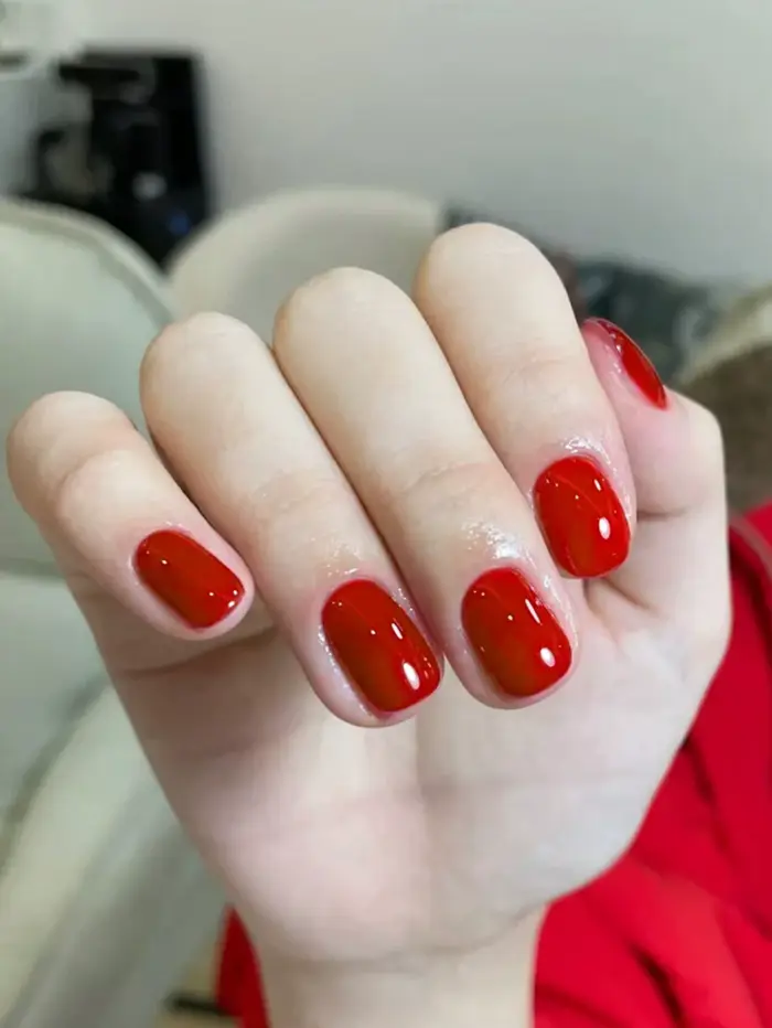 Vernis à ongles en Gel rouge pur