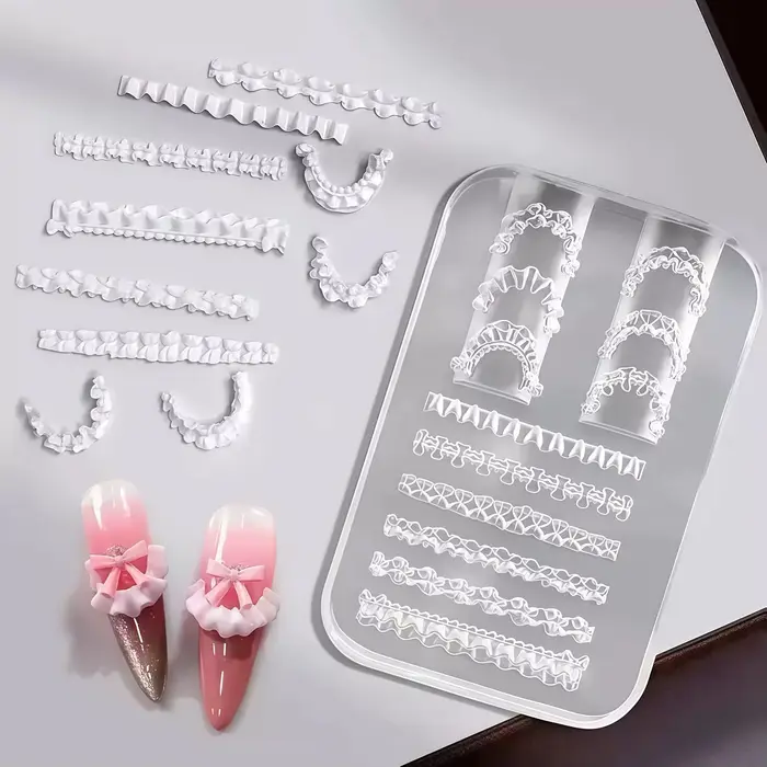 Pochoir 3D en silicone pour nail art