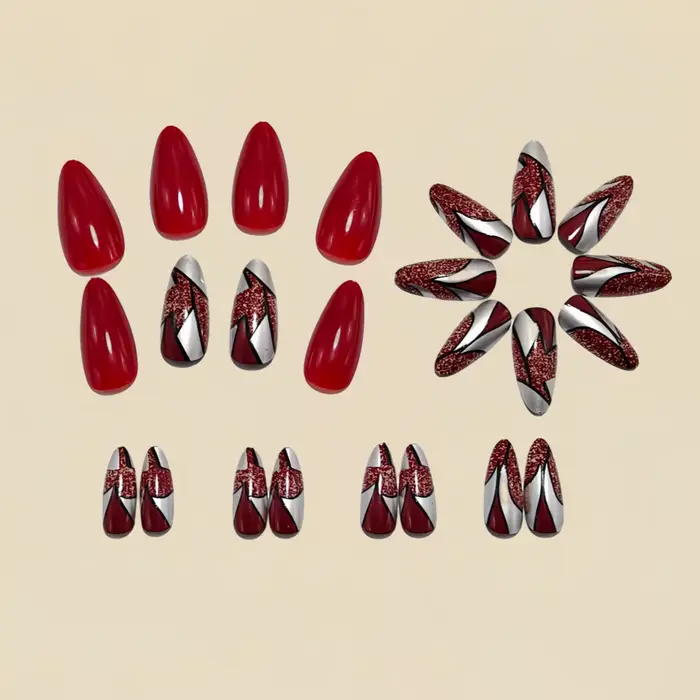 Faux ongles mi-longs pour femmes