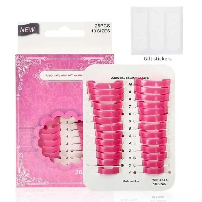 100 ensembles de protection de vernis à ongles pour les doigts