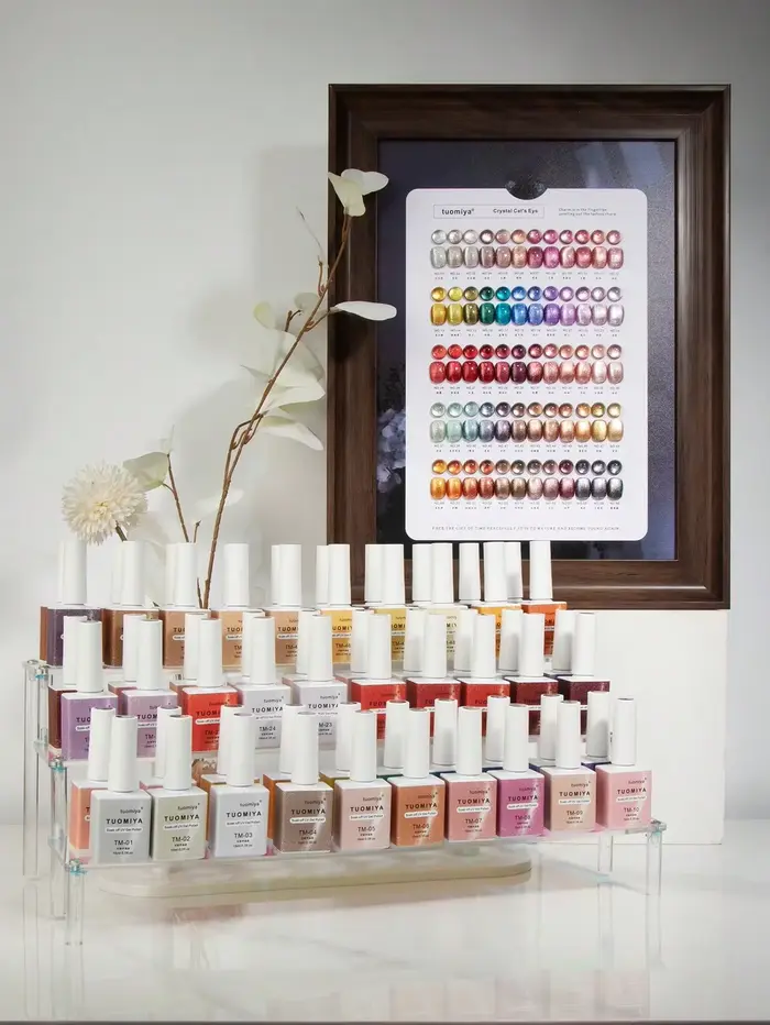 Ensemble de vernis à ongles œil de chat en velours de 60 couleurs avec nuancier