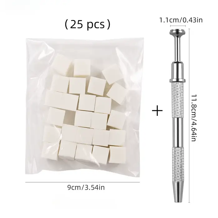 Lot de 25/50/100/200 éponges carrées pour nail art, pinceaux dégradés pour ongles, éponges à gel pou