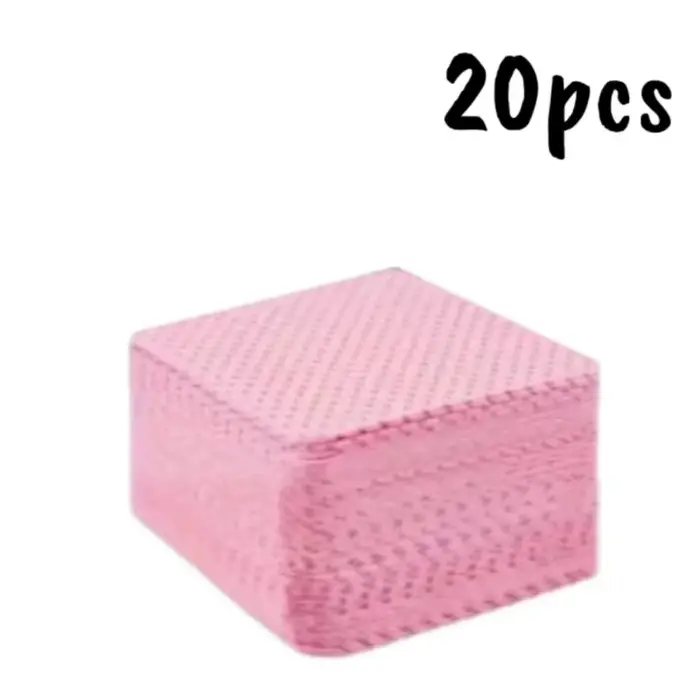 20/600 lingettes démaquillantes sans peluches pour ongles