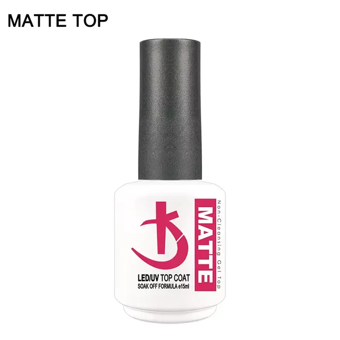 KODI JYJ Dernier Vernis Semi-Permanent Super Noir 15ml, Gel de Base Blanc Brillant pour Ongles, Coul
