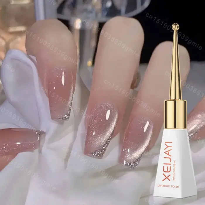 Vernis à ongles Gel magnétique en céramique œil de chat rose
