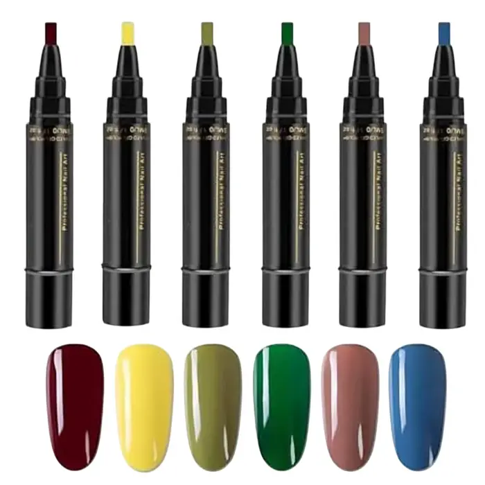 Stylo de vernis à ongles gel néon d'été