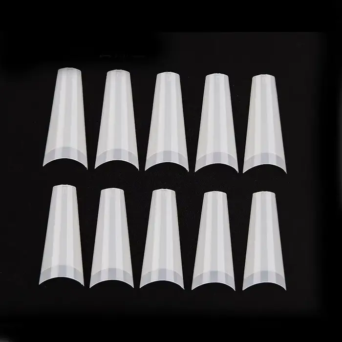 500 pièces clair naturel français Ballet cercueil faux ongles acryliques conseils d'art Gel UV Ultra Flexible