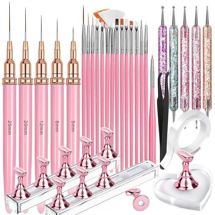 Ensemble professionnel pour ongles 30 pièces – Pinceaux