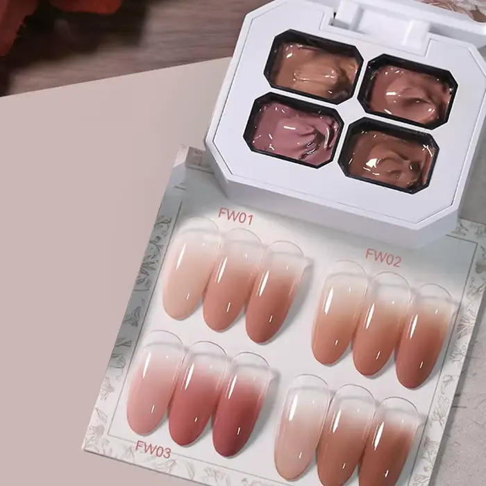 Palette de 4 Gels Nude pour Peinture et Dessin