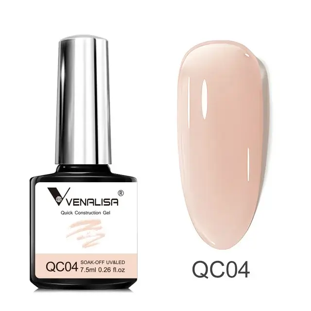 VENALISA 7,5 ml Gel de construction rapide, vernis à ongles gel semi-transparent, gel de trempage renforcé