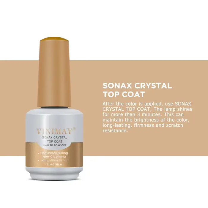 VINIMAY Base couche de finition Gel vernis à ongles sans acide apprêt