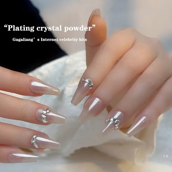 Poudre à ongles Aurora Pearl White