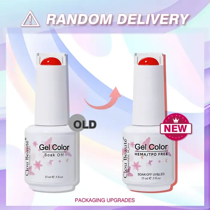 Clou Beaute 15ml rouge noir blanc vert néon Gel vernis à ongles couche de finition velours haut 400 couleurs Gel Semi